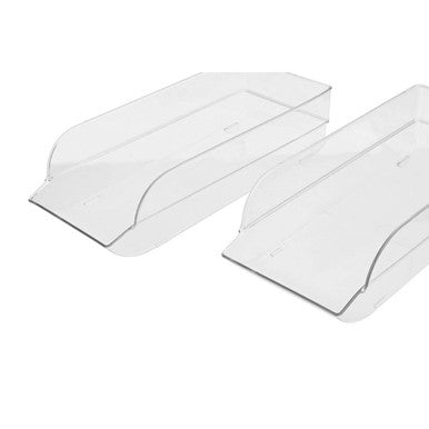Romm Set Of Two Stackable Fridge Storage Trays
