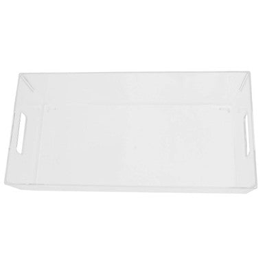 Romm Large Clear Plastic Fridge Bin With Handles