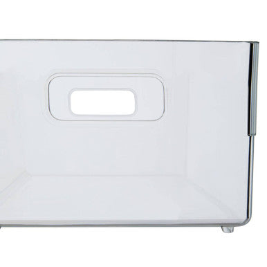 Romm Large Clear Plastic Fridge Bin With Handles