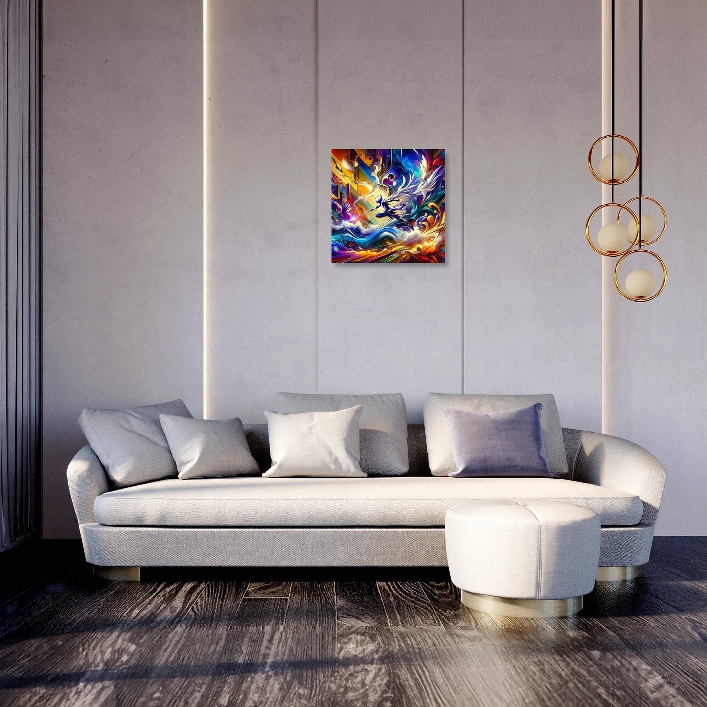 Parallel Odyssey: Abstract Fusion Canvas