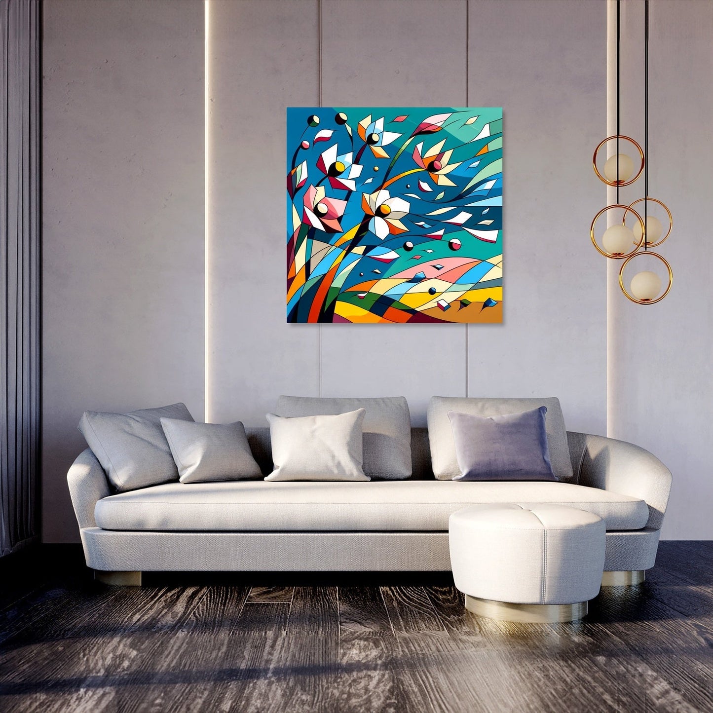 Breezy Petals Canvas