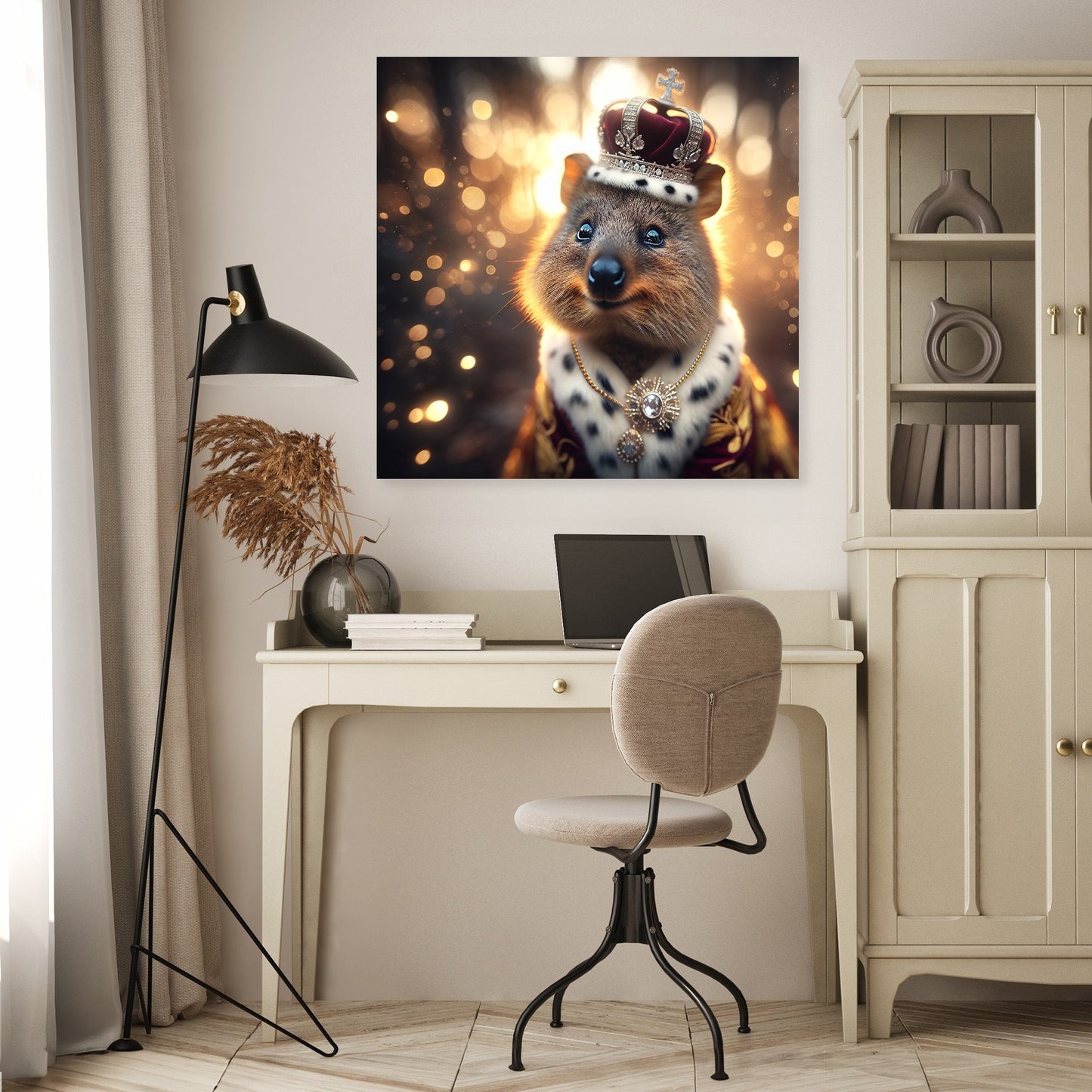 Regal Quokka Dusk Portrait Canvas