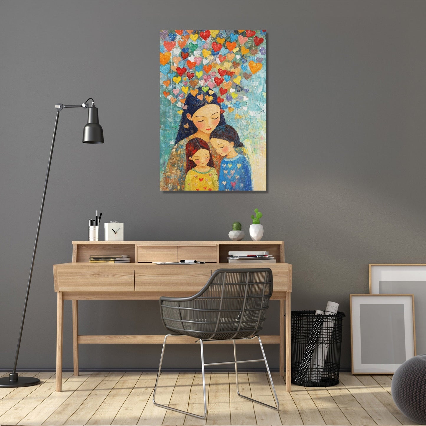 Mother’s Heart Shower Canvas