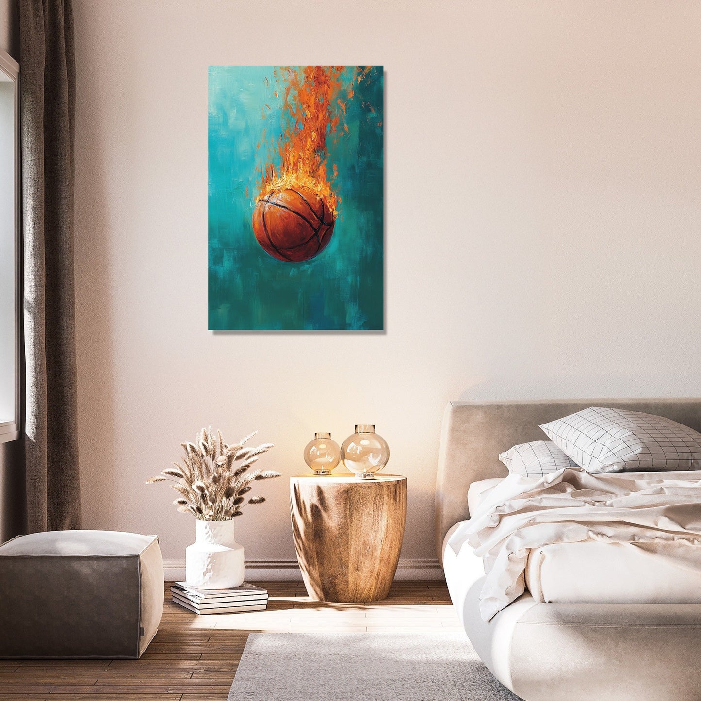 Flaming Hoop Dream Canvas