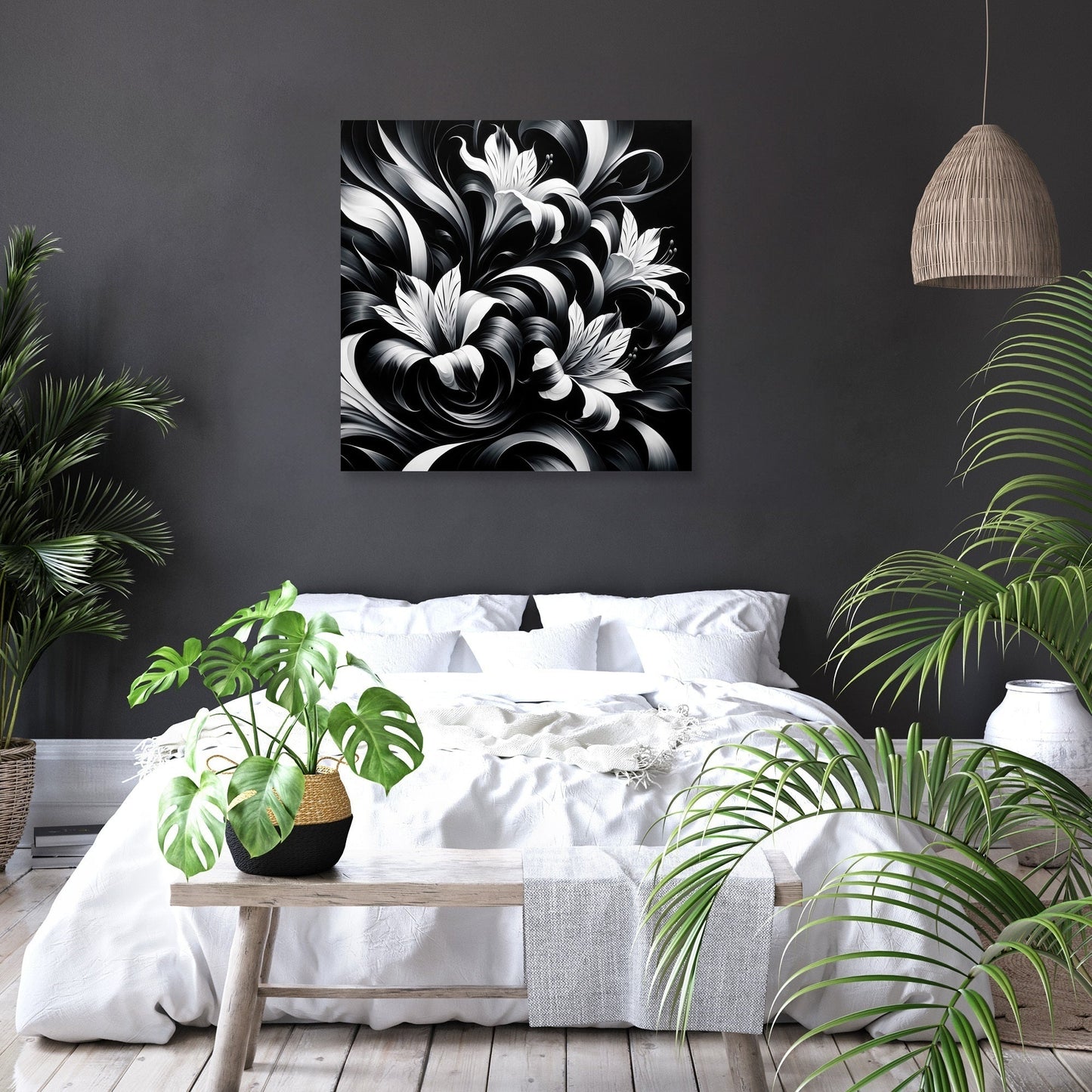 Flowing Alstroemeria Canvas