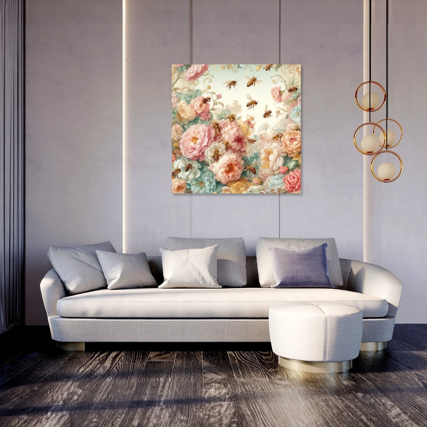 Victorian Bee Garden Canvas