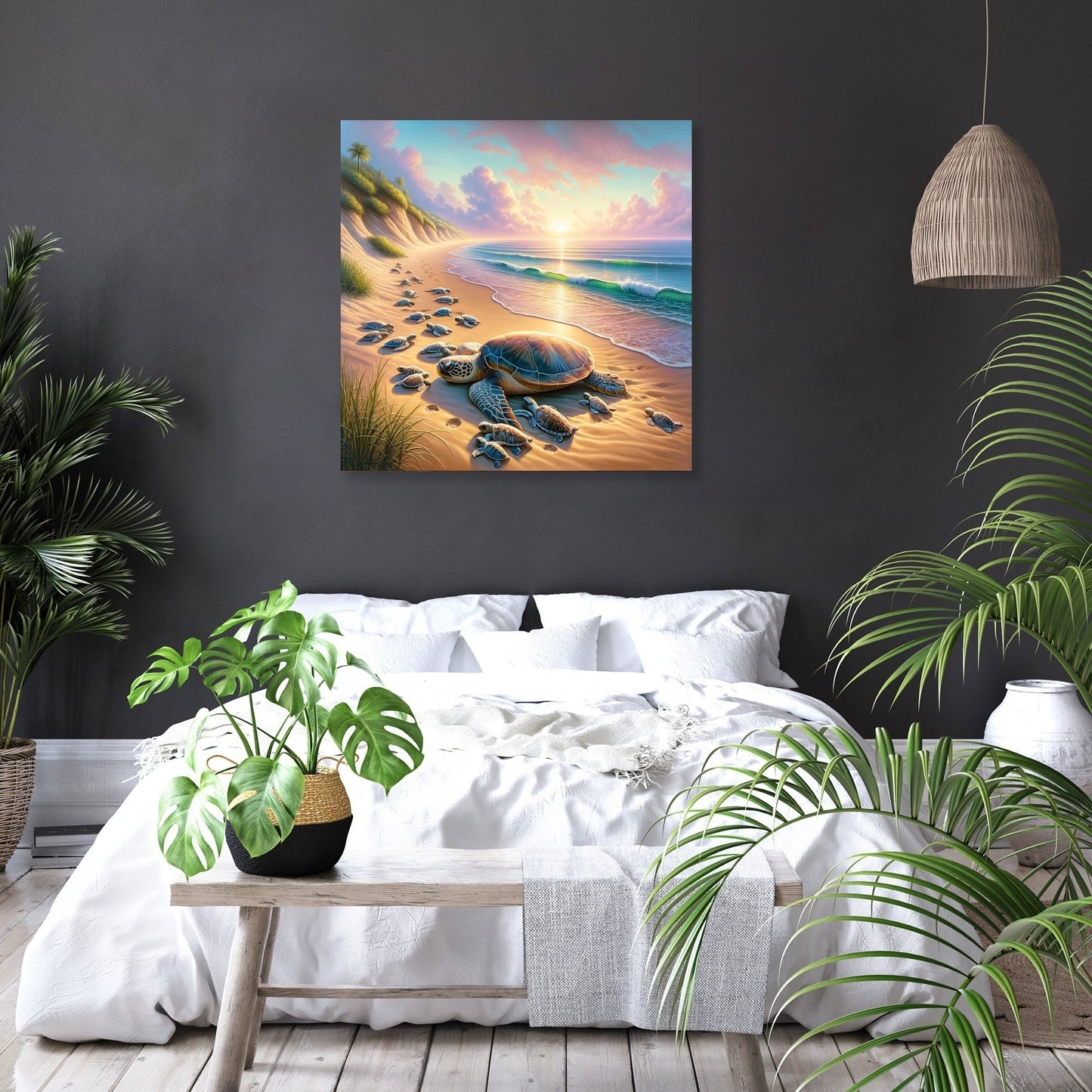Turtle Haven Dawn Canvas