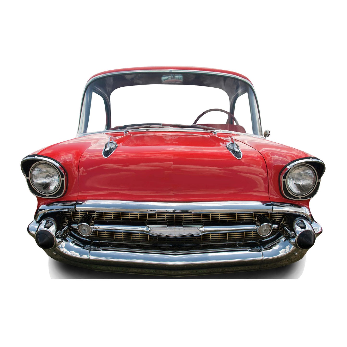 SC087 Red Car (SMALL) 'Stand-In' Cardboard Cut Out Height 105cm