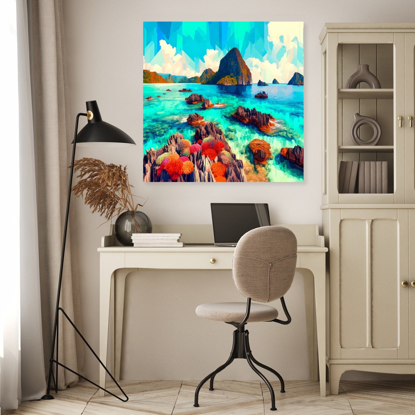 Coral Reef Vibrance Canvas