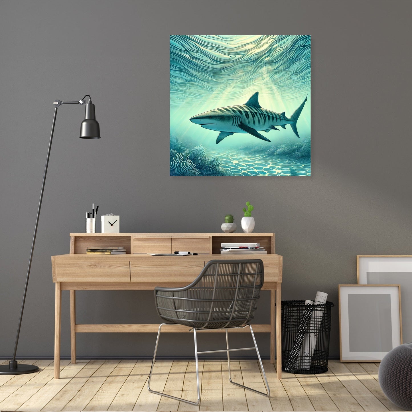 Zebra Shark Serenity Canvas