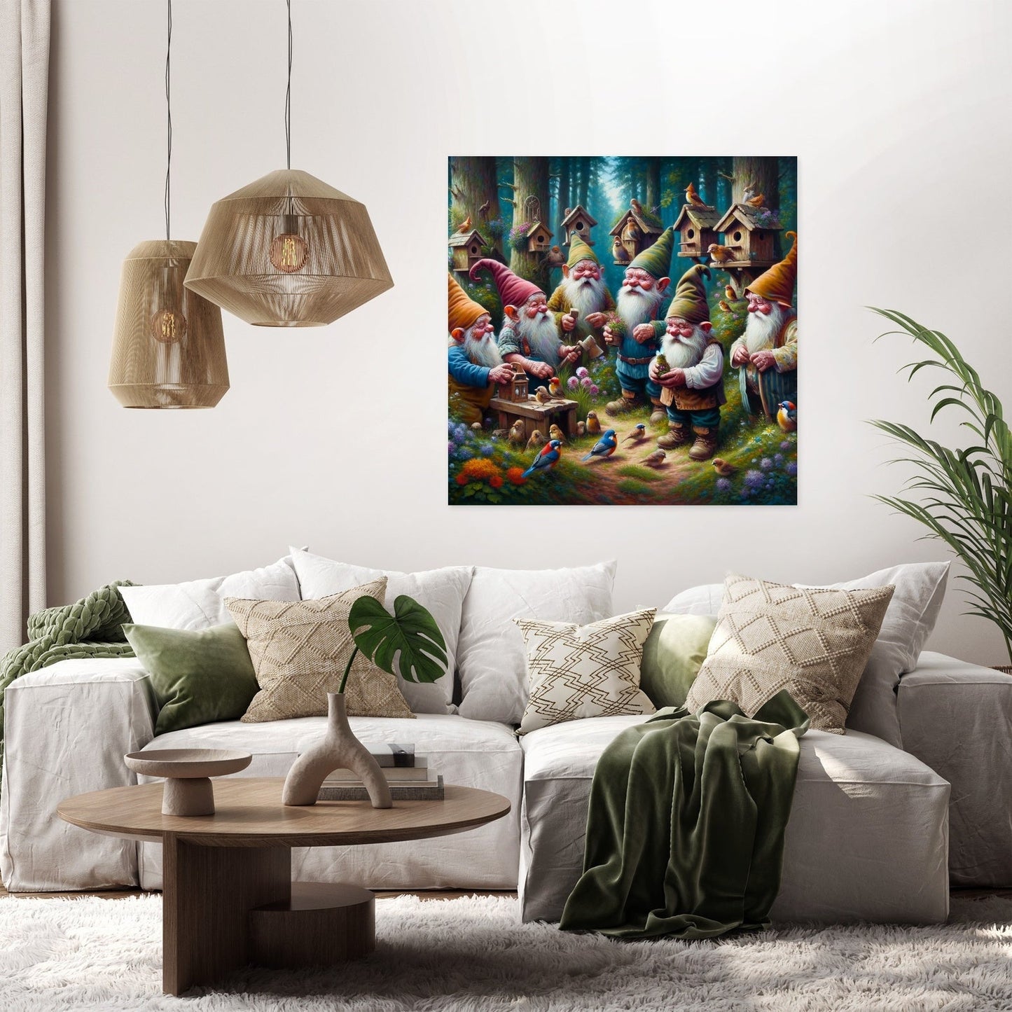Enchanted Woodland Gnomes Canvas