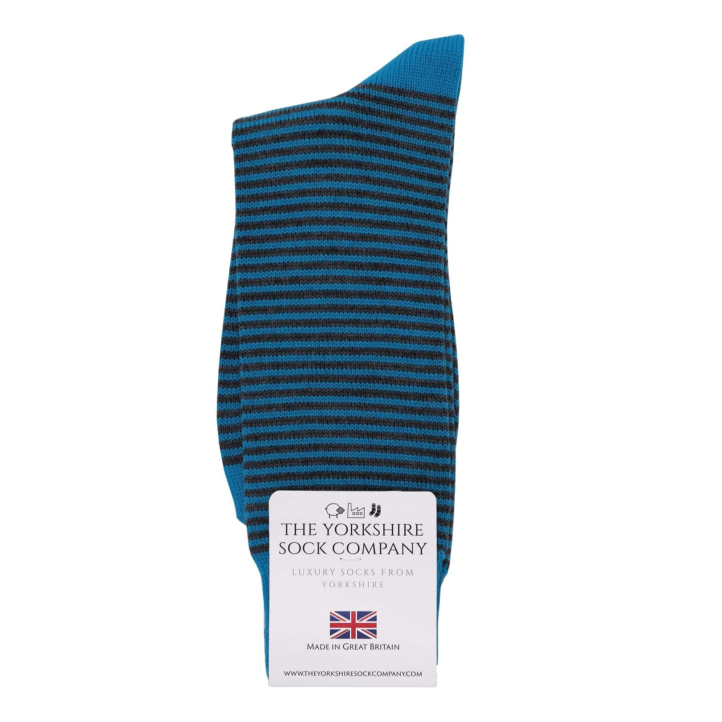 Harewood Fine Stripe Luxury Merino Everyday Socks - 4 Pair Bundle