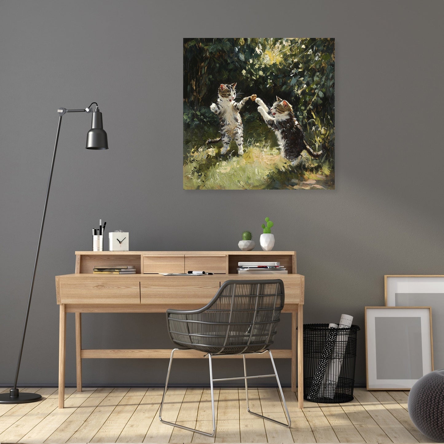 Feline Hunters Canvas