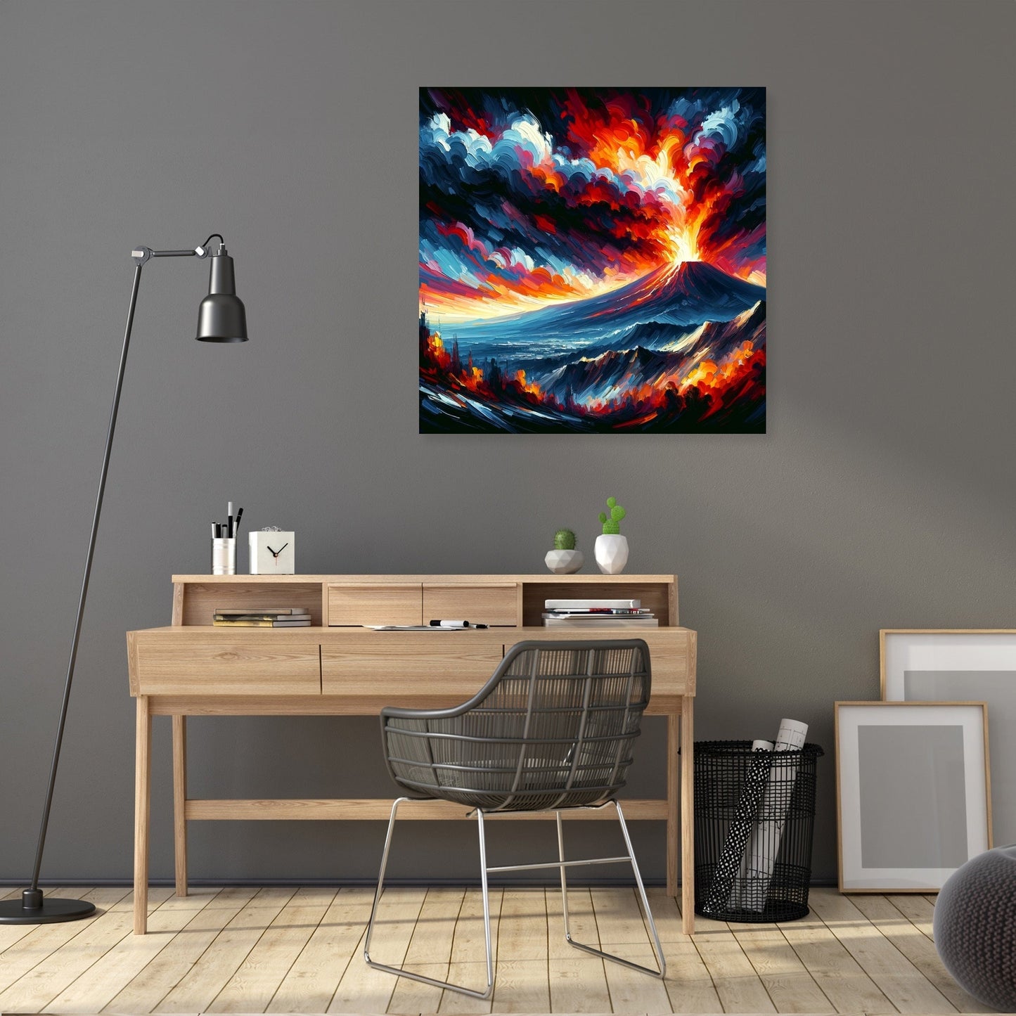 Etna Eruption Canvas