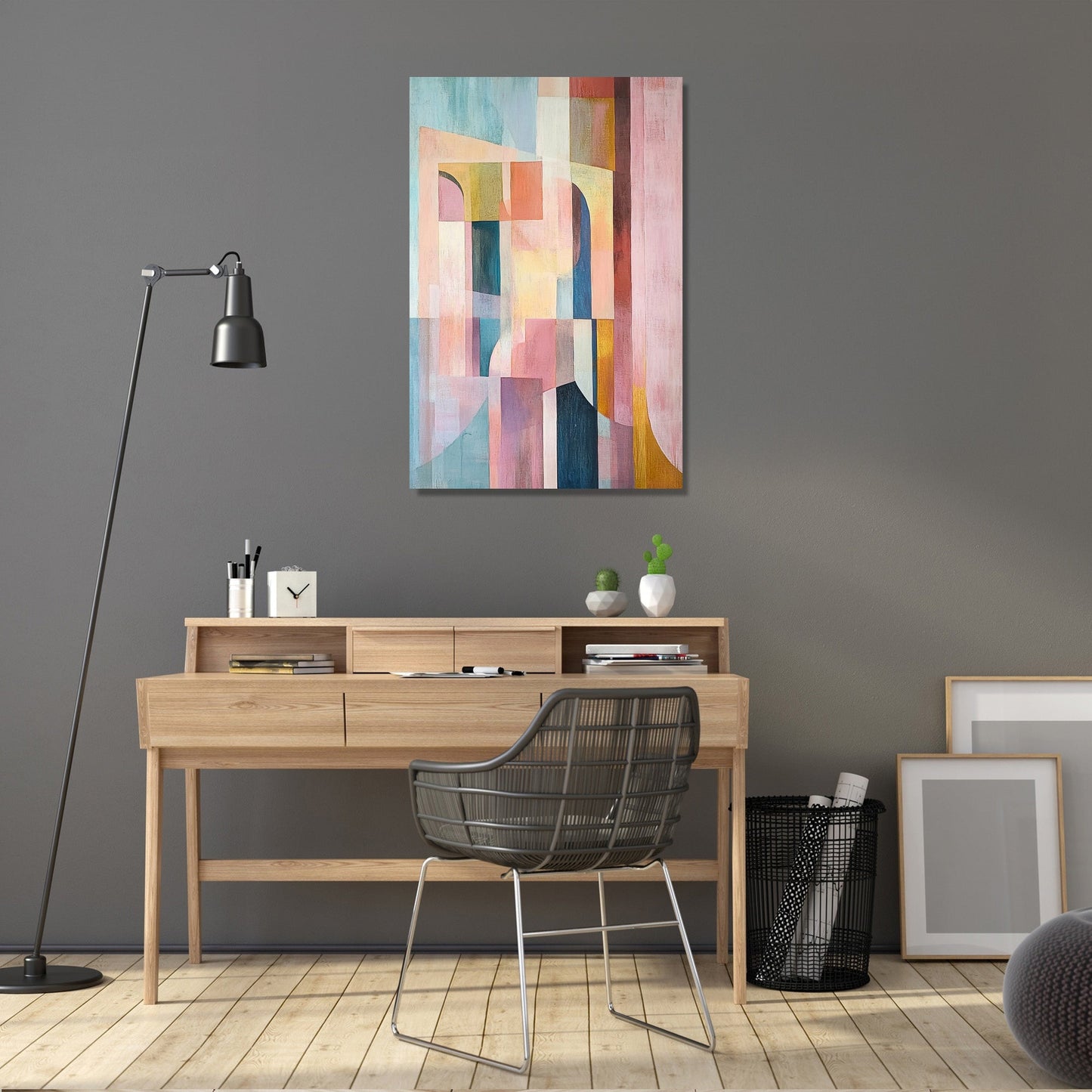 Subtle Geometry Harmony Canvas