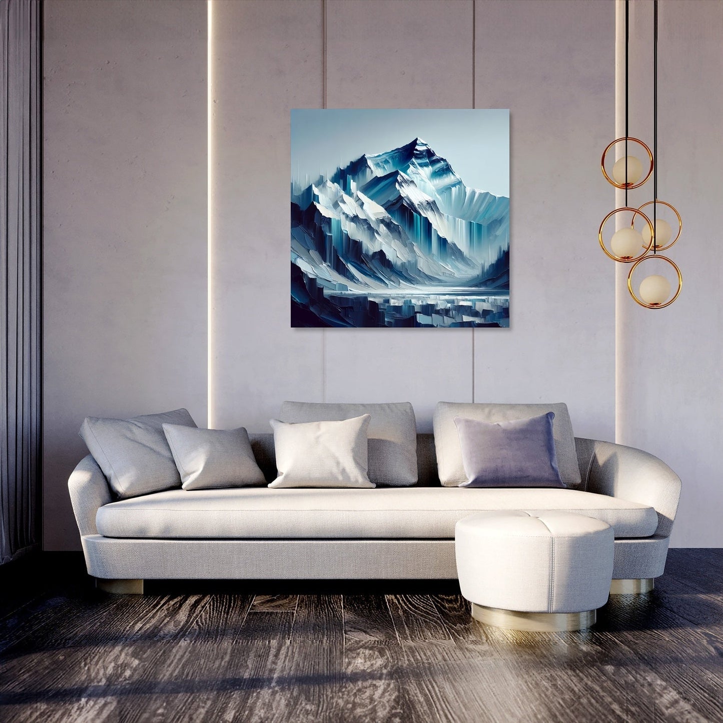 Everest Abstract Depths Canvas
