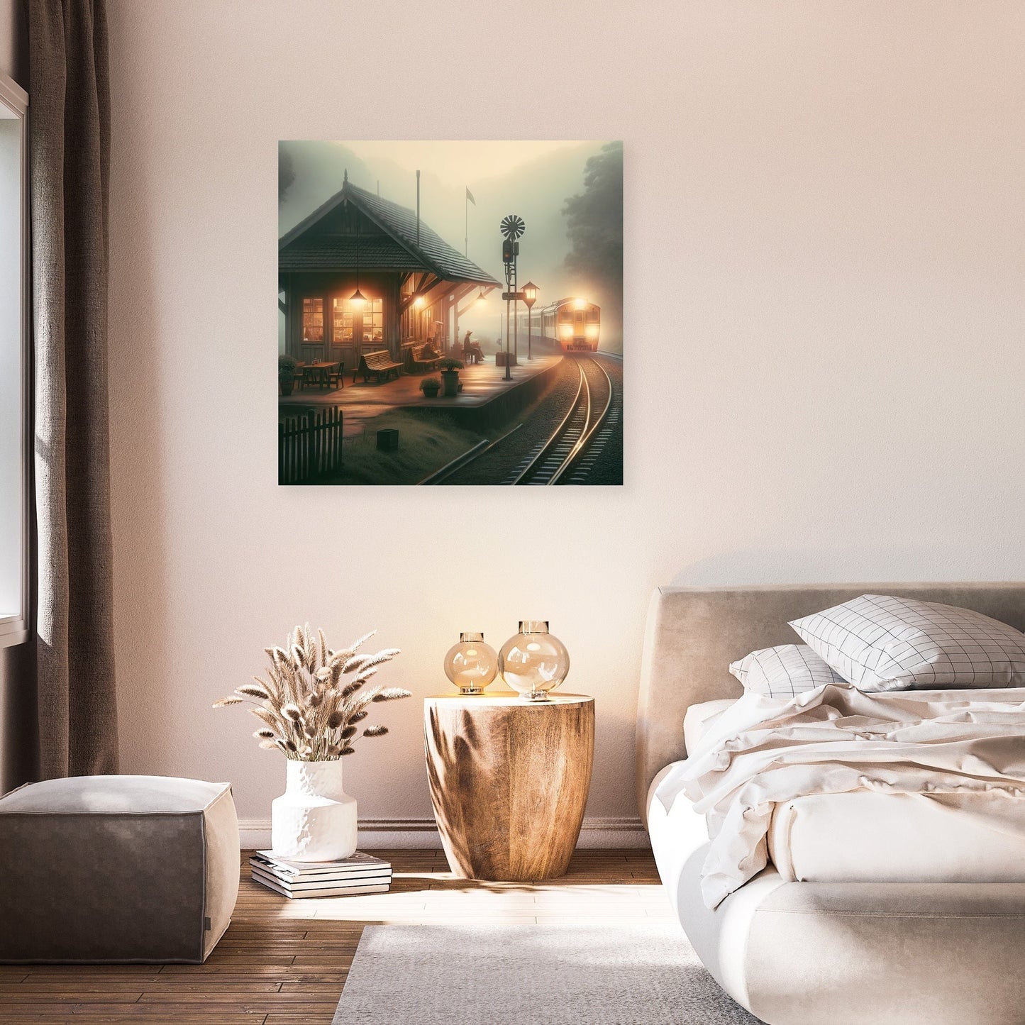 Dawn's Quiet Station Canvas