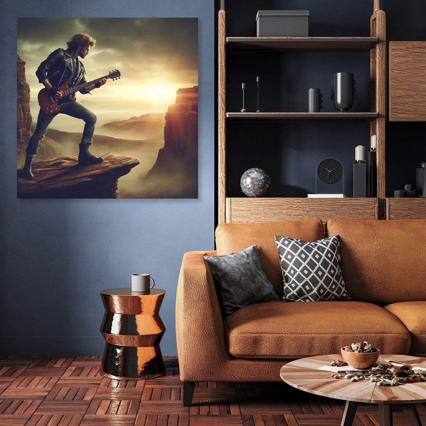 Rebel Guitarist Canvas