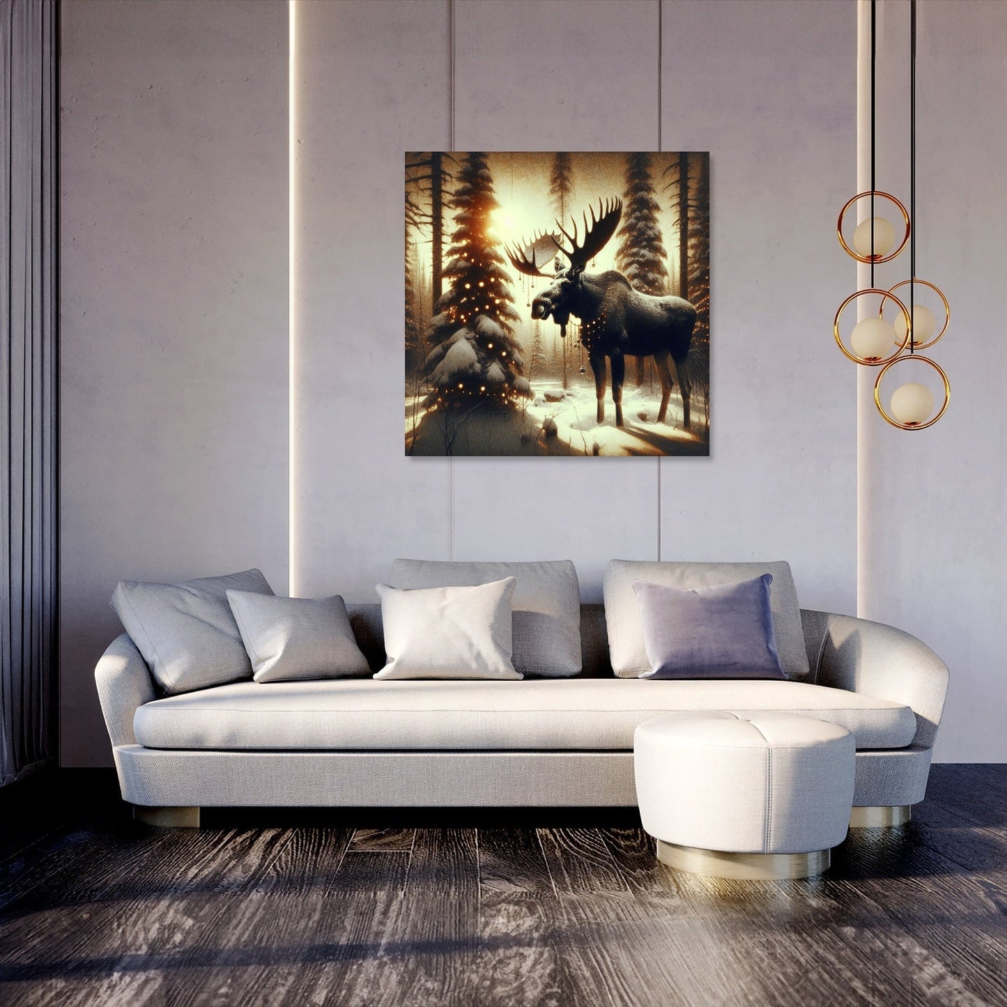 Festive Forest Majesty Canvas
