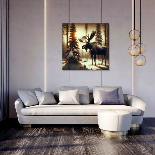 Festive Forest Majesty Canvas