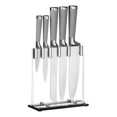 Corsico 5 Piece Knife Set With Acrylic Block