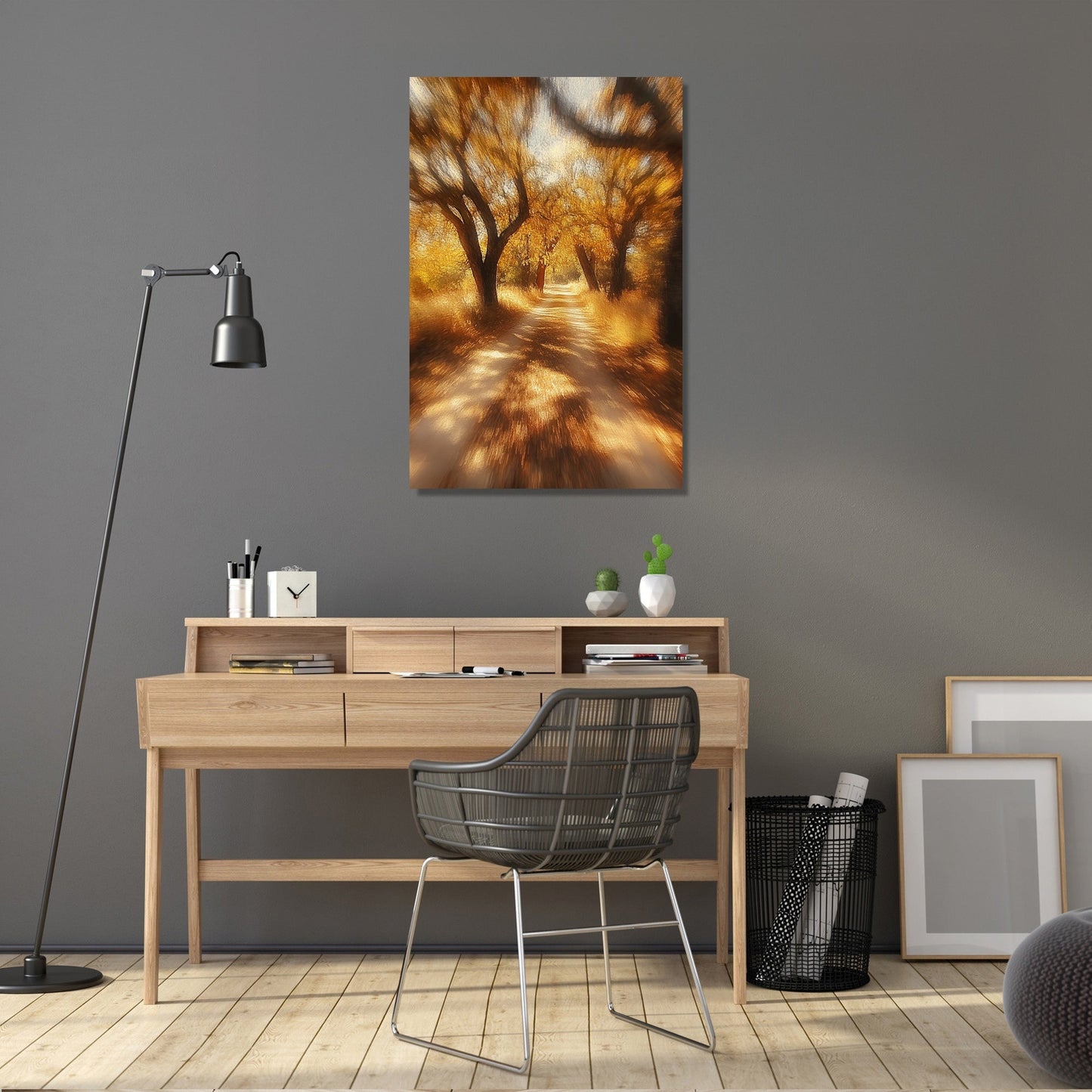 Golden Autumn Whirl Canvas