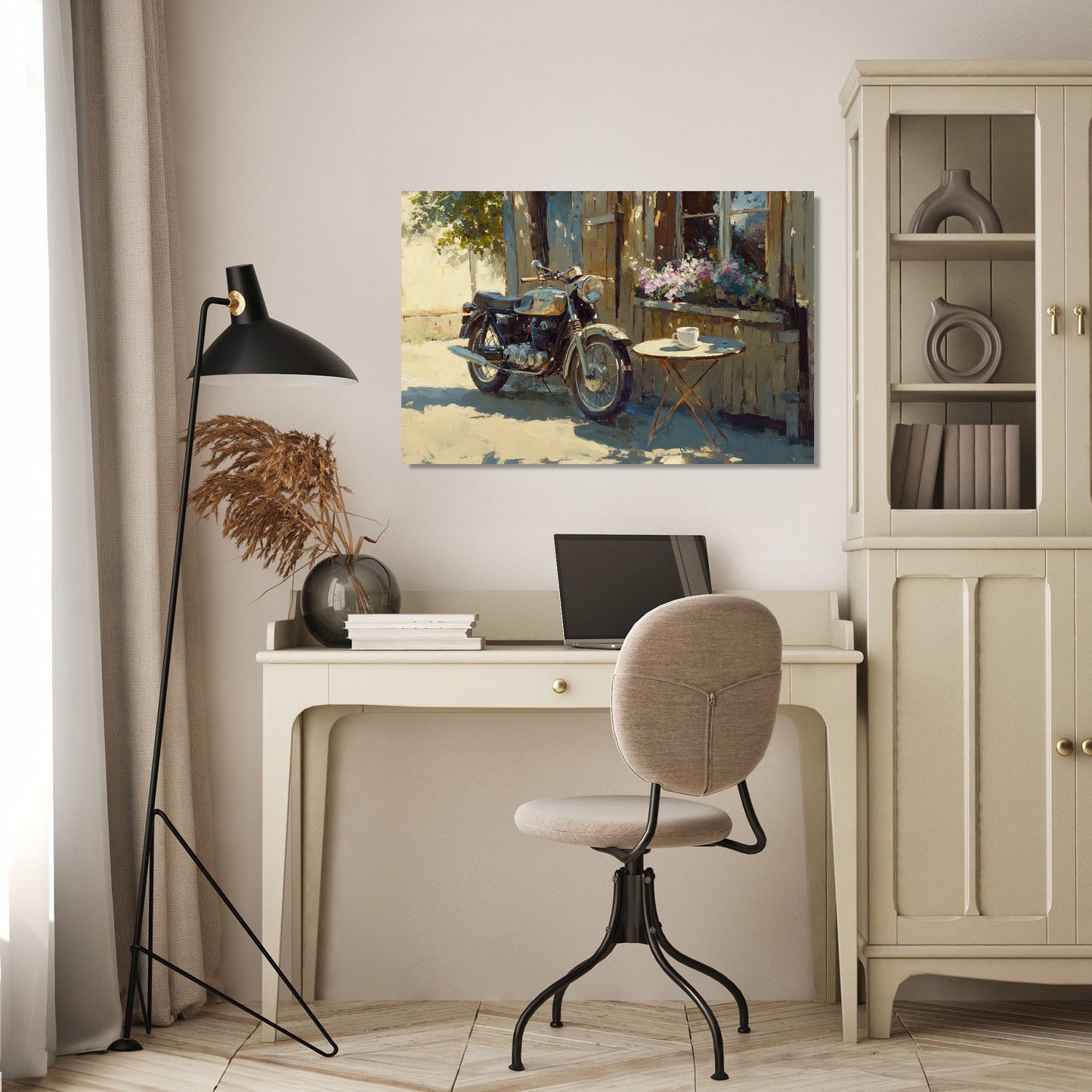 Motorbike Café Canvas