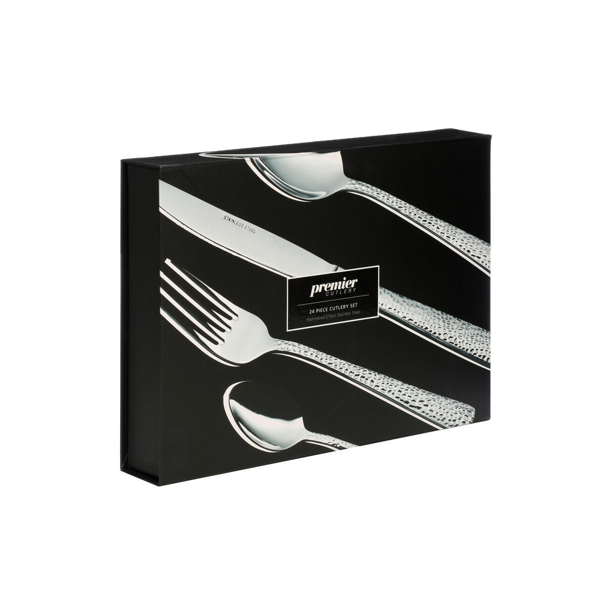Hammered 24Pc Cutlery Set