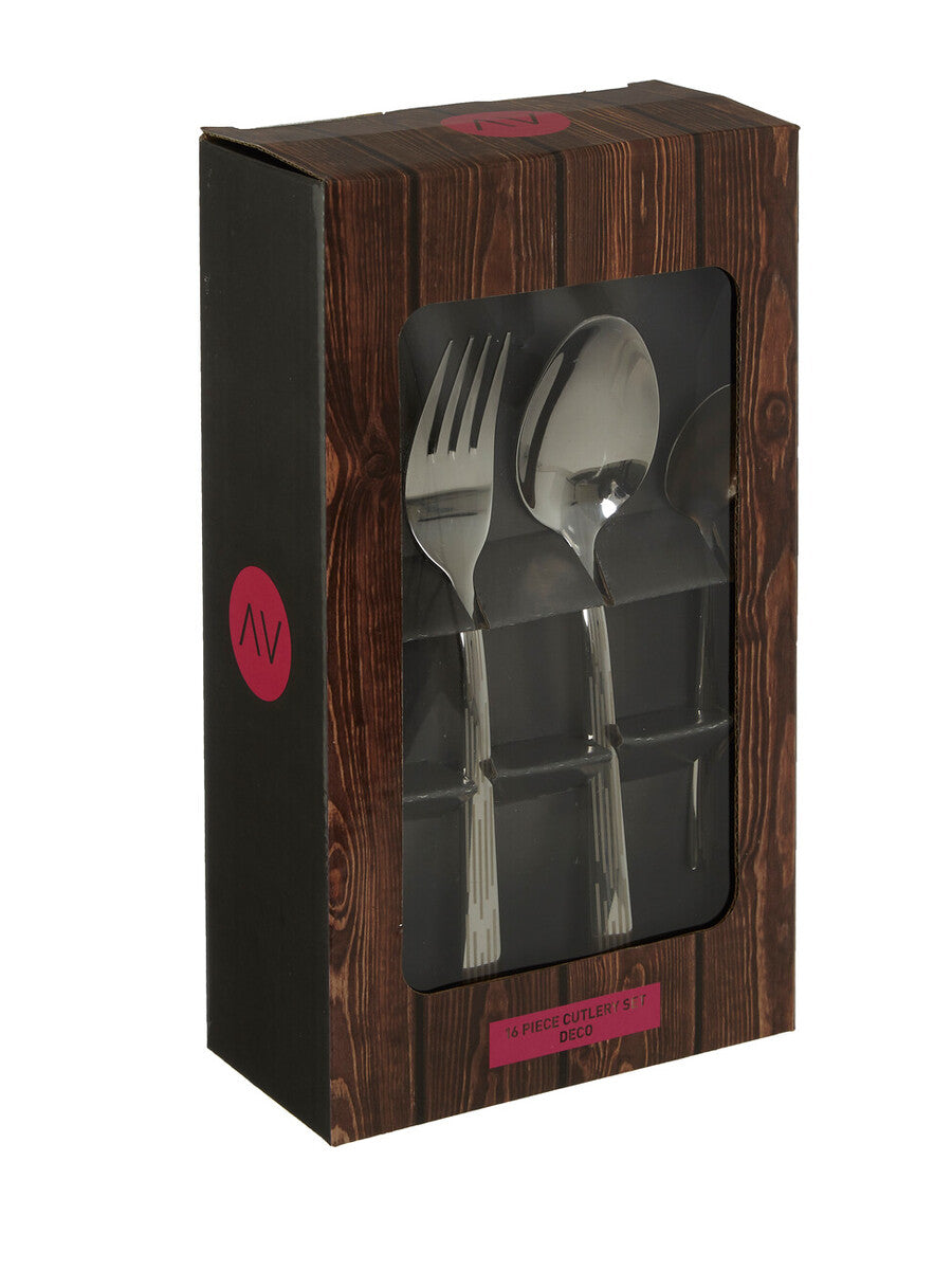 Avie 16 Piece Deco Cutlery Set