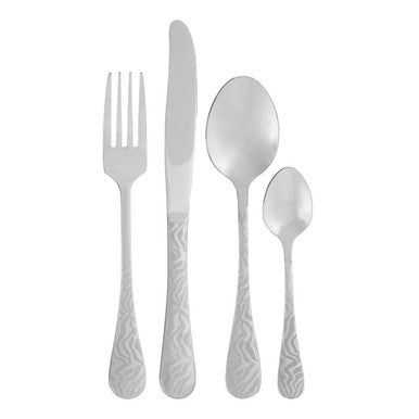 Avie 16 Piece Zebra Cutlery Set
