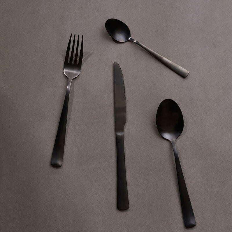 Avie 16 Piece Onyx Cutlery Set