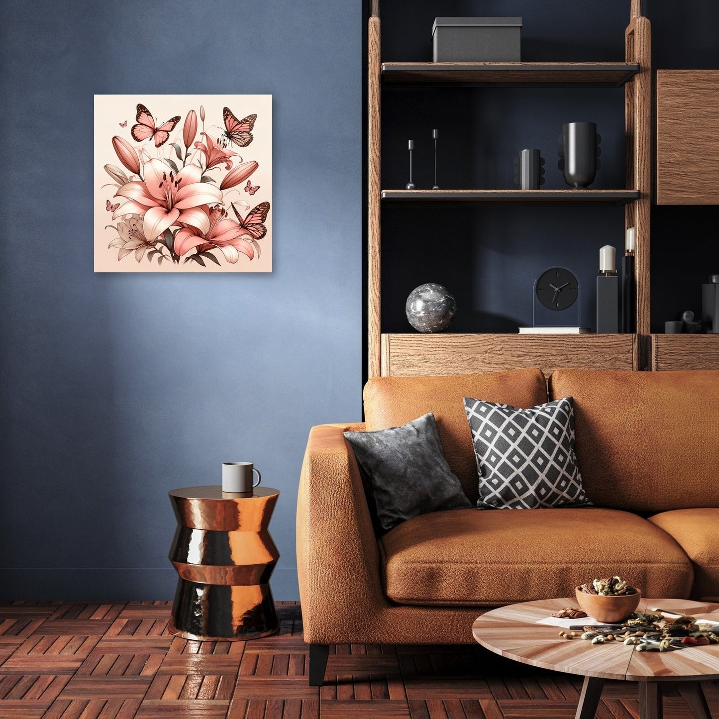 Blush Lily Whispers Canvas