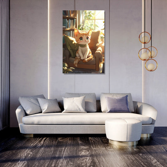 Whiskered Serenity Canvas