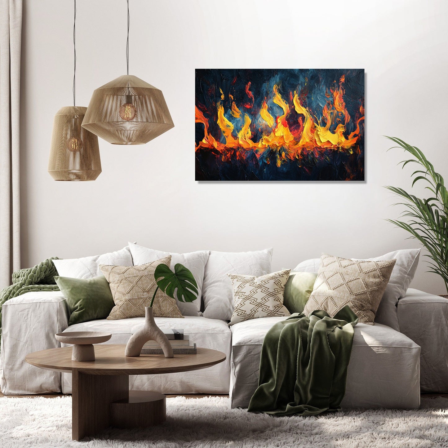 Dancing Flames Canvas