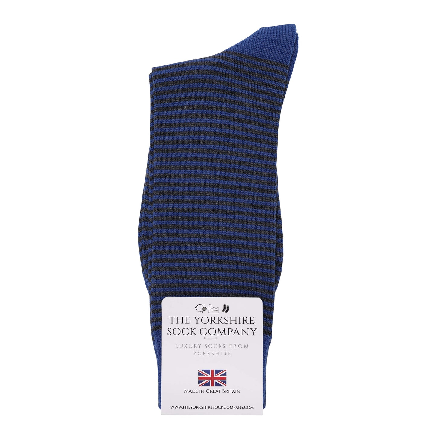 Harewood Fine Stripe Luxury Merino Everyday Socks - 4 Pair Bundle (2)