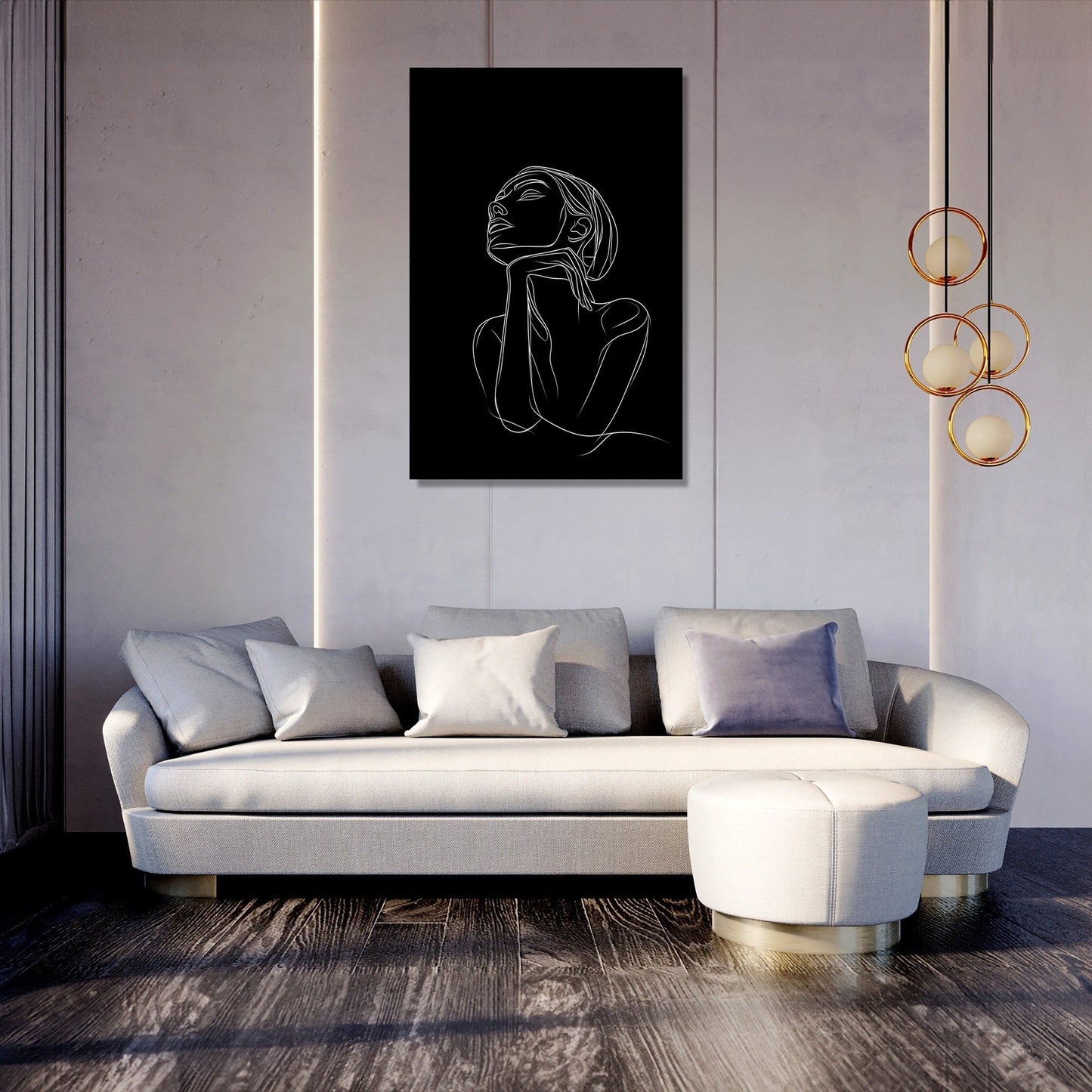 Silhouette Elegance Canvas