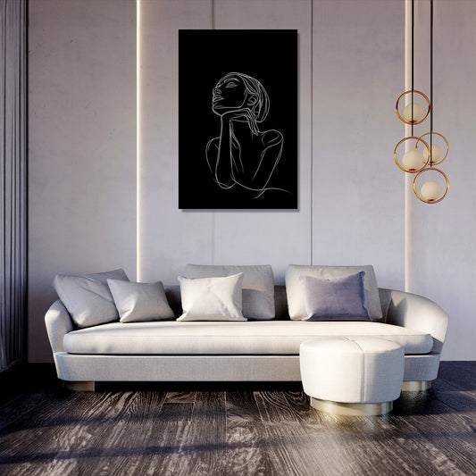 Silhouette Elegance Canvas
