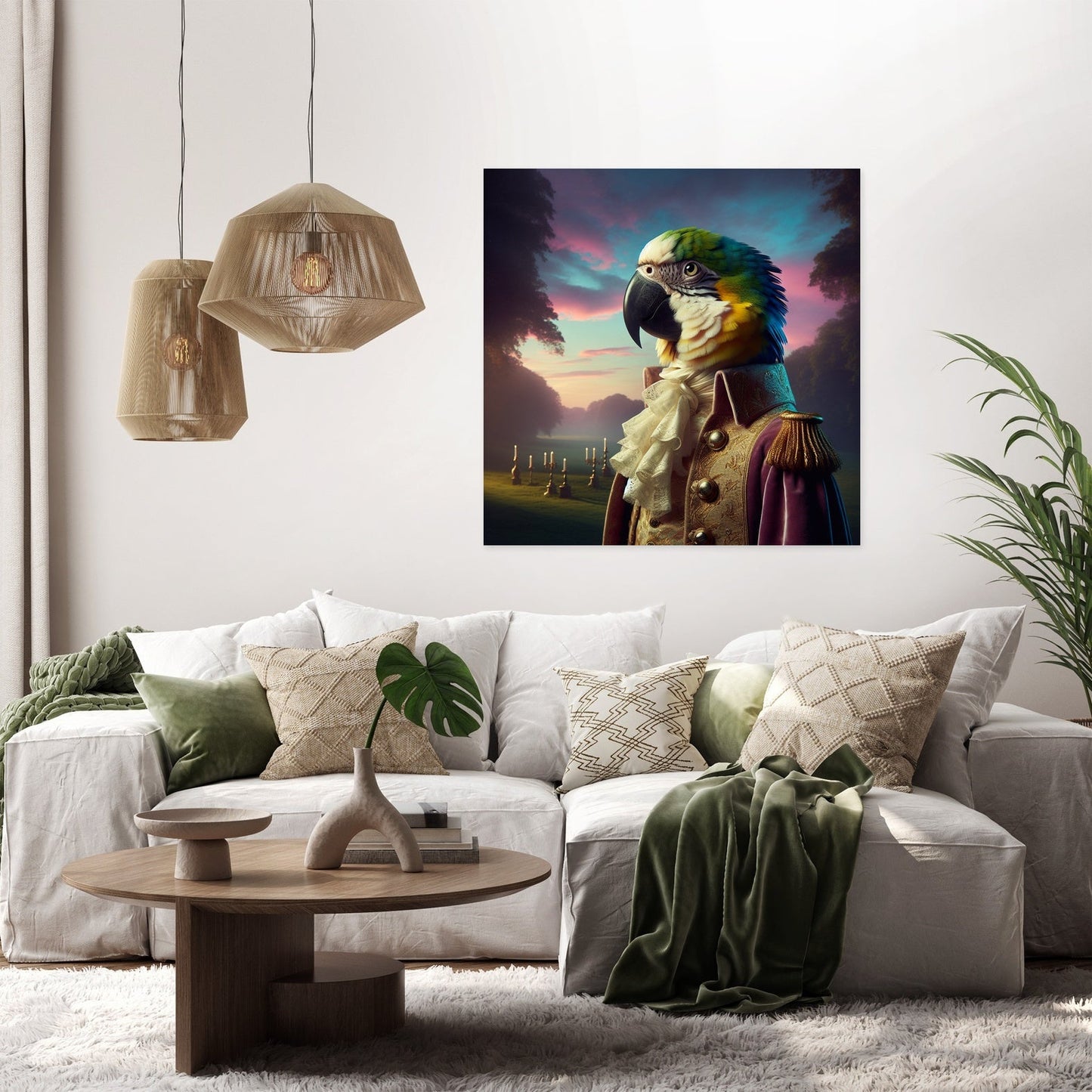 Regal Parrot Majesty Canvas