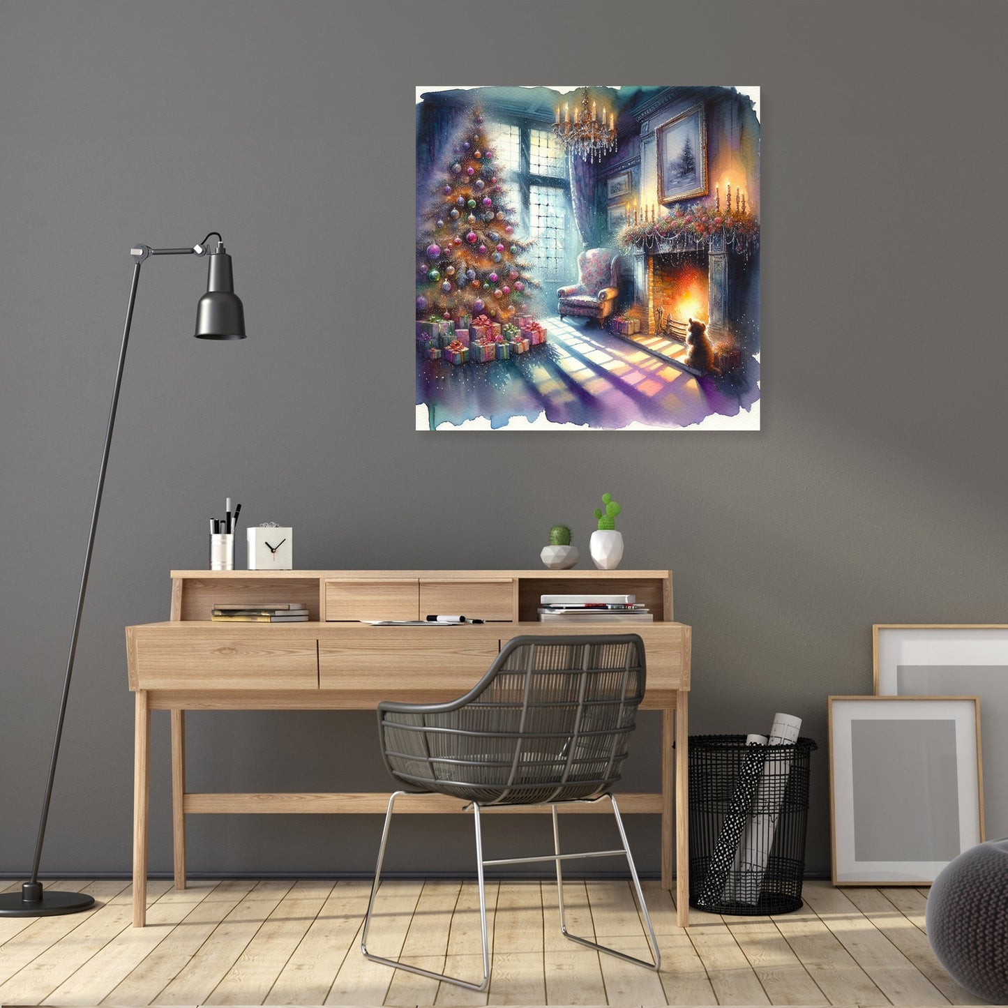 Solitary Christmas Nostalgia Canvas