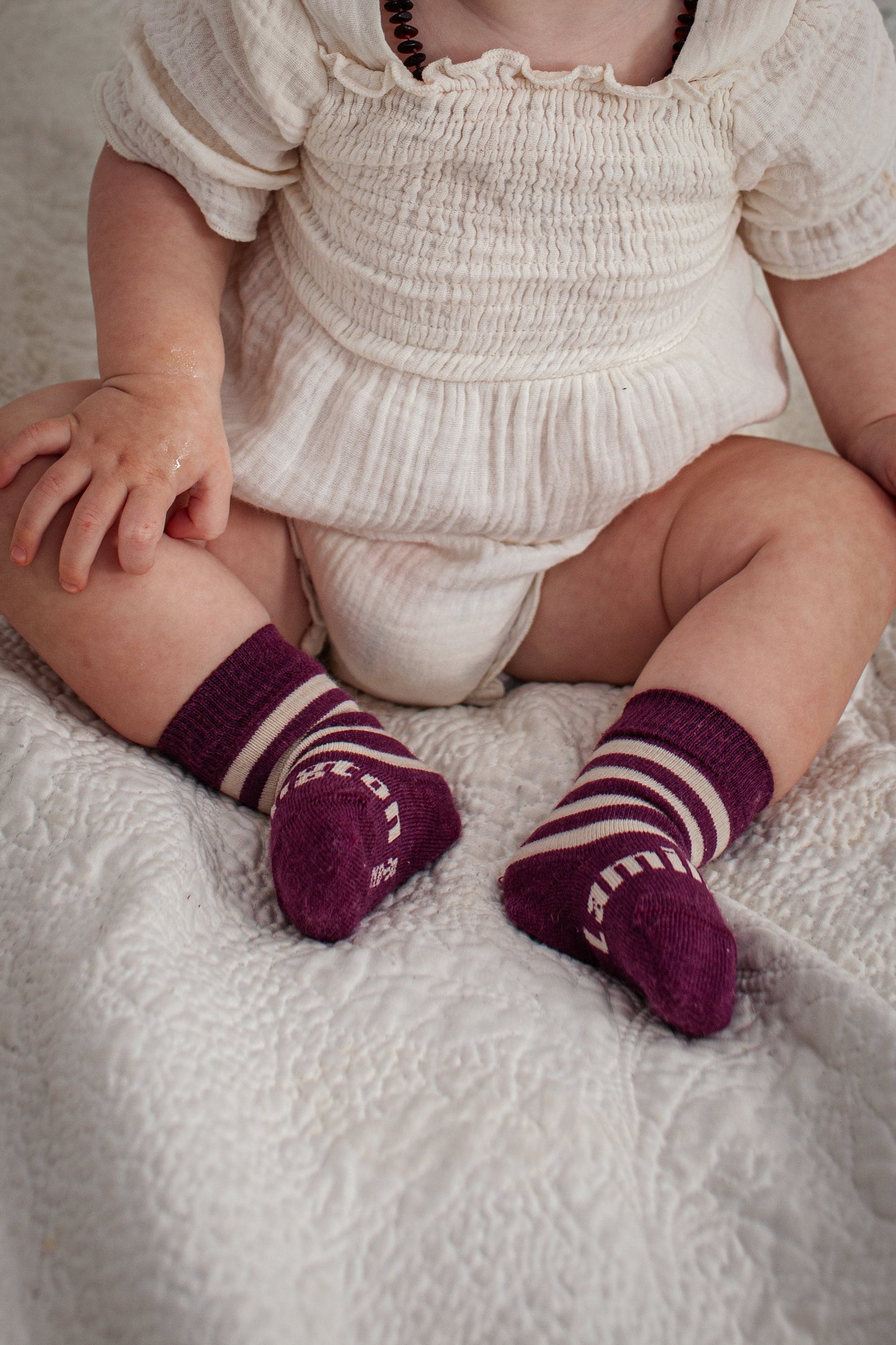 Lamington Crew Socks - Plum