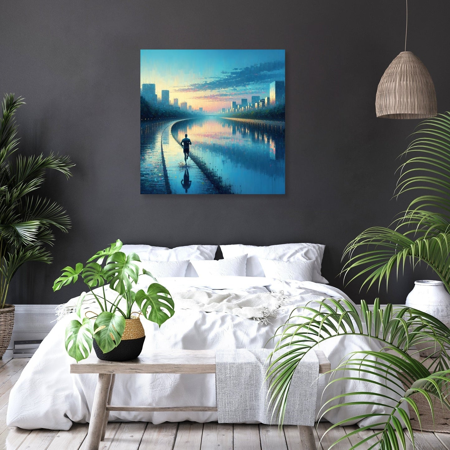 Summer Dawn Jog Serenity Canvas