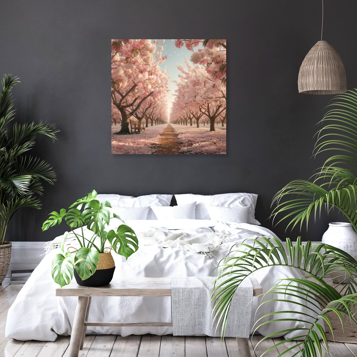 Cherry Blossom Orchard Canvas