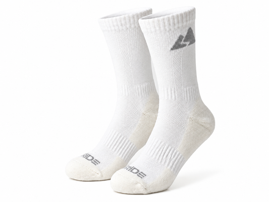 Off White Merino Wool Active Hiking Socks - Unisex