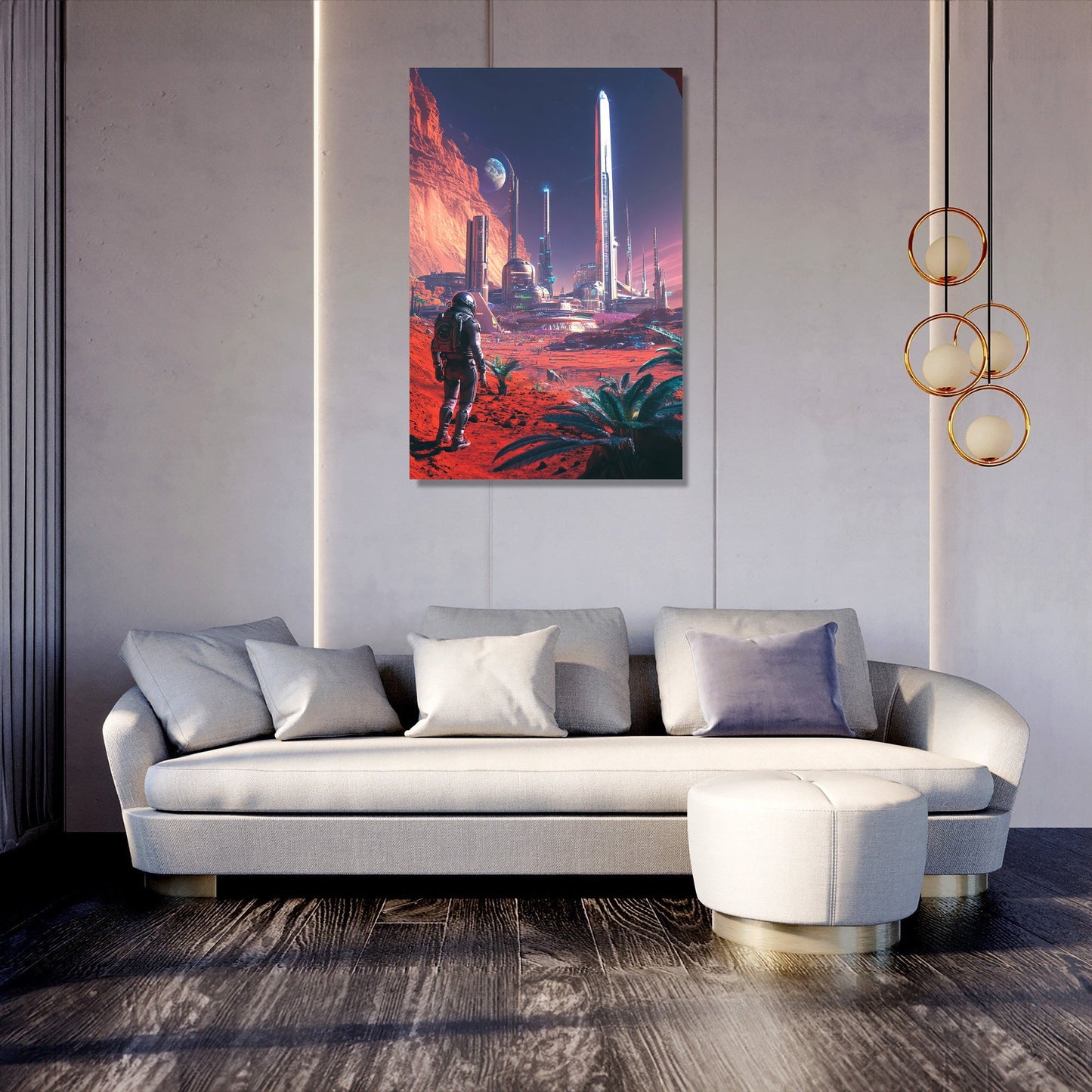 Martian Cityscape Canvas