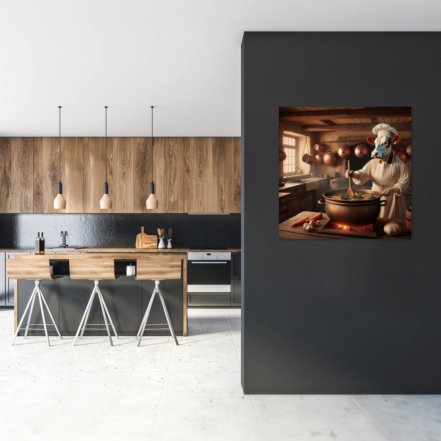 Chef Moo's Soup Station Canvas