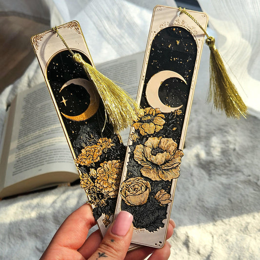 Dreamy Moons 3D Printed Bookmark Set – Celestial Arch Bookmarks for Readers & Star-Gazers