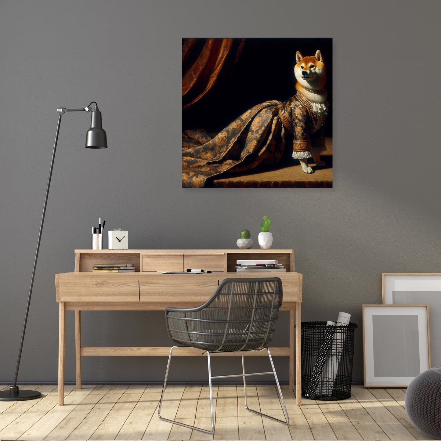 Regal Shiba Twilight Majesty Canvas