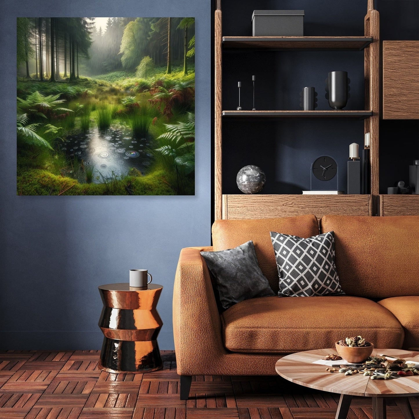 Rainy Forest Clearing Canvas