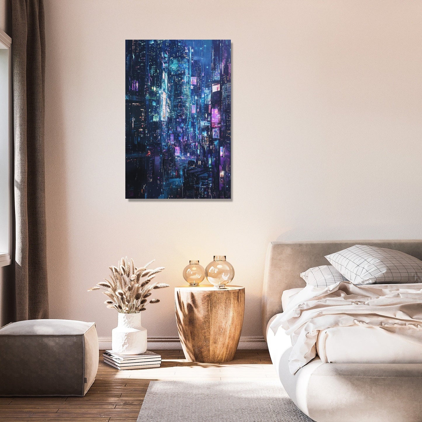 Neon Reflections Canvas