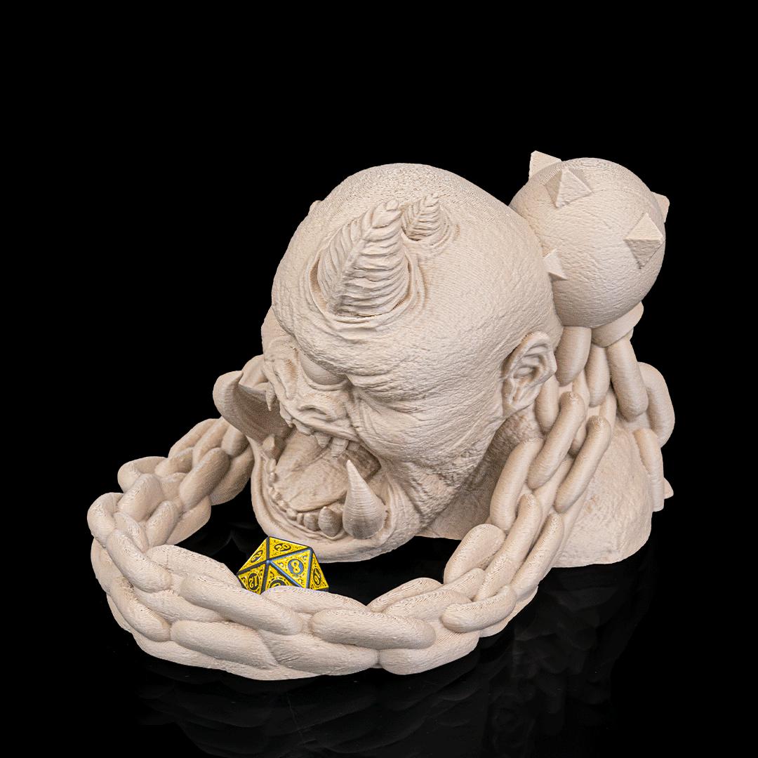 Cyclops Rage Dice Tower – Chained Monster Roller for RPG Gaming Decor